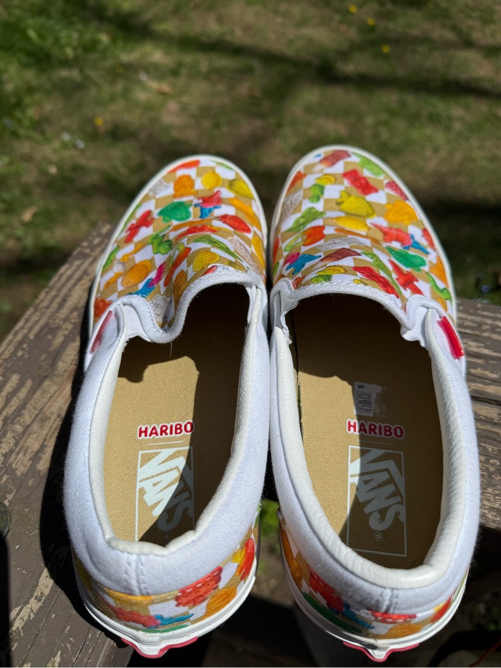 Vans X Haribo White/Tan Classic Slip-On- Limited Edition - Picture 2 of 10